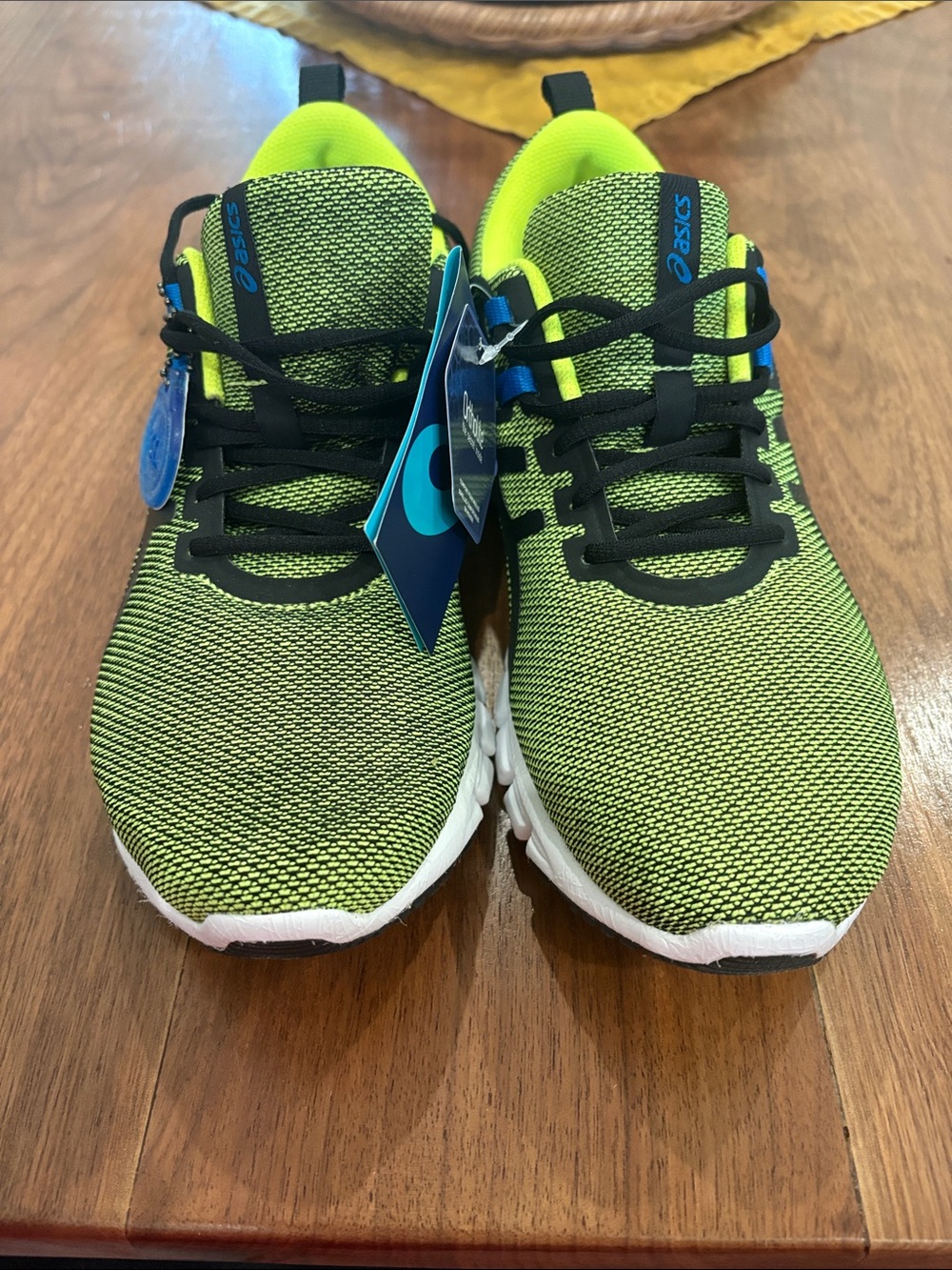 Asics Women’s  Neon Green and Black Lightweight Sneakers